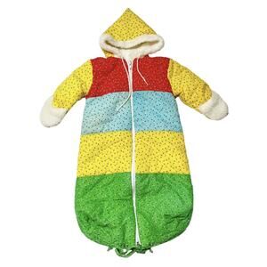 Quiltex Vintage Color Block Baby Bunting